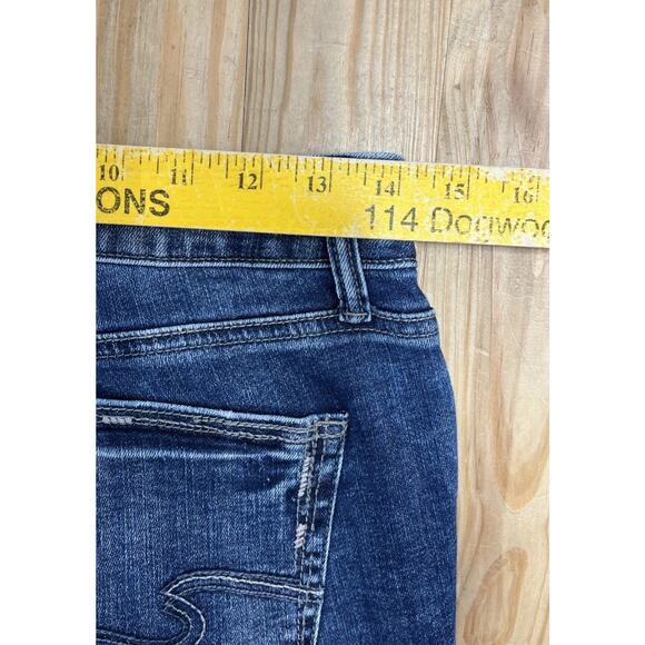 Silver Jeans Suki Capri Cotton Blend Selvedge Denim Women's Size 28x23.5 - Picture 6 of 7